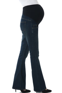 Kimi + Kai Maternity "Dixie" Flare Leg Denim Jeans