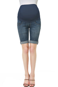 Kimi + Kai Maternity "Abbie" Denim Stretch Shorts