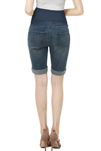 Kimi + Kai Maternity "Abbie" Denim Stretch Shorts