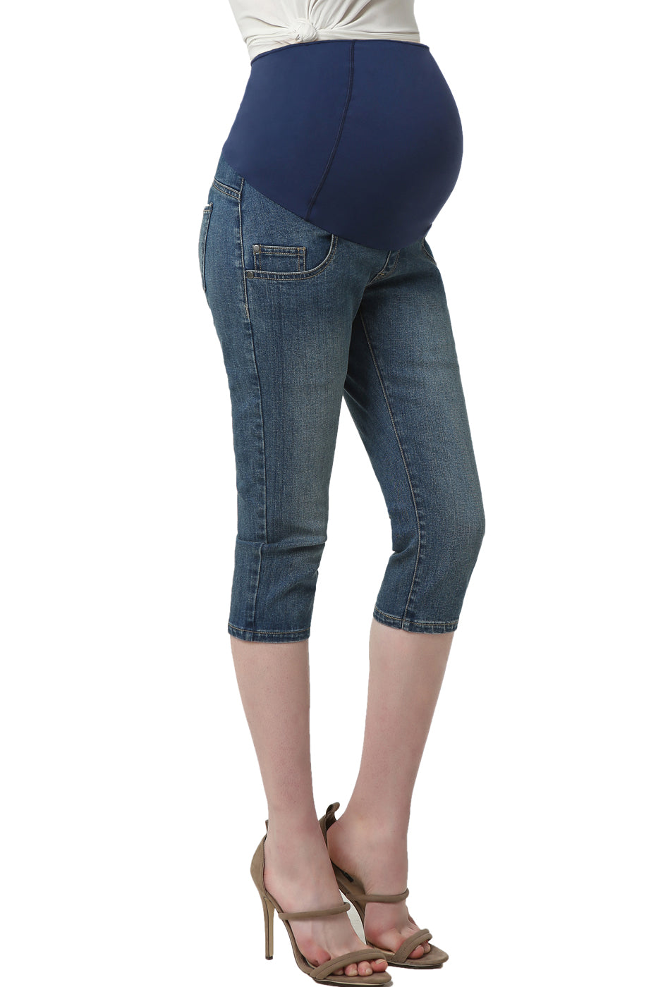 Kimi + Kai Maternity "Courtney" Capri Jeans