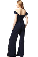 Load image into Gallery viewer, Kimi + Kai Maternity &quot;Mel&quot; Lace Accent Jumpsuit