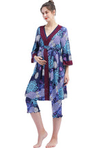 Kimi + Kai Maternity "Natalie" Nursing Pajamas & Robe Set