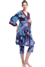 Load image into Gallery viewer, Kimi + Kai Maternity &quot;Natalie&quot; Nursing Pajamas &amp; Robe Set