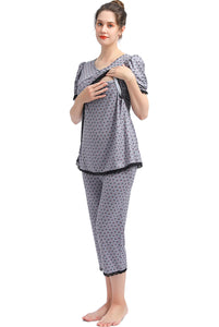 Kimi + Kai Maternity "Drew" Nursing Pajama Set