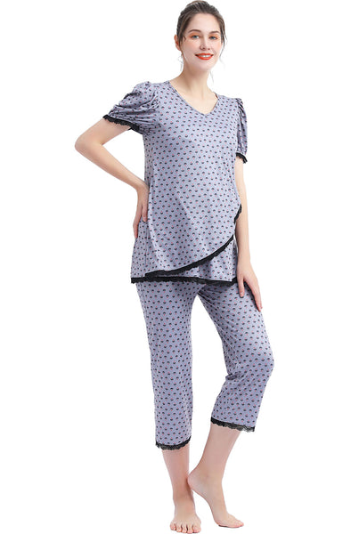 Kimi + Kai Maternity "Drew" Nursing Pajama Set