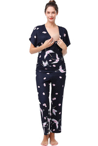 Kimi + Kai Maternity "Birdie" Nursing PJ Set