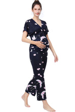 Load image into Gallery viewer, Kimi + Kai Maternity &quot;Birdie&quot; Nursing PJ Set