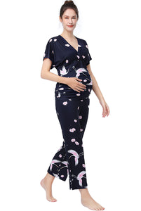 Kimi + Kai Maternity "Birdie" Nursing PJ Set