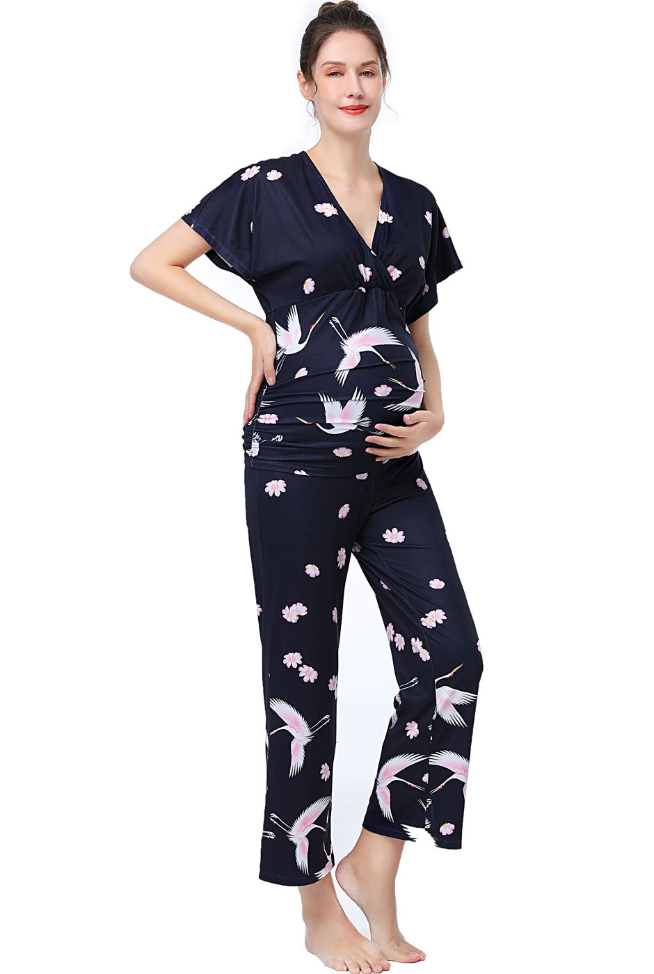 Kimi + Kai Maternity Birdie Nursing PJ Set – kimi + kai