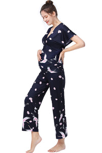 Kimi + Kai Maternity "Birdie" Nursing PJ Set