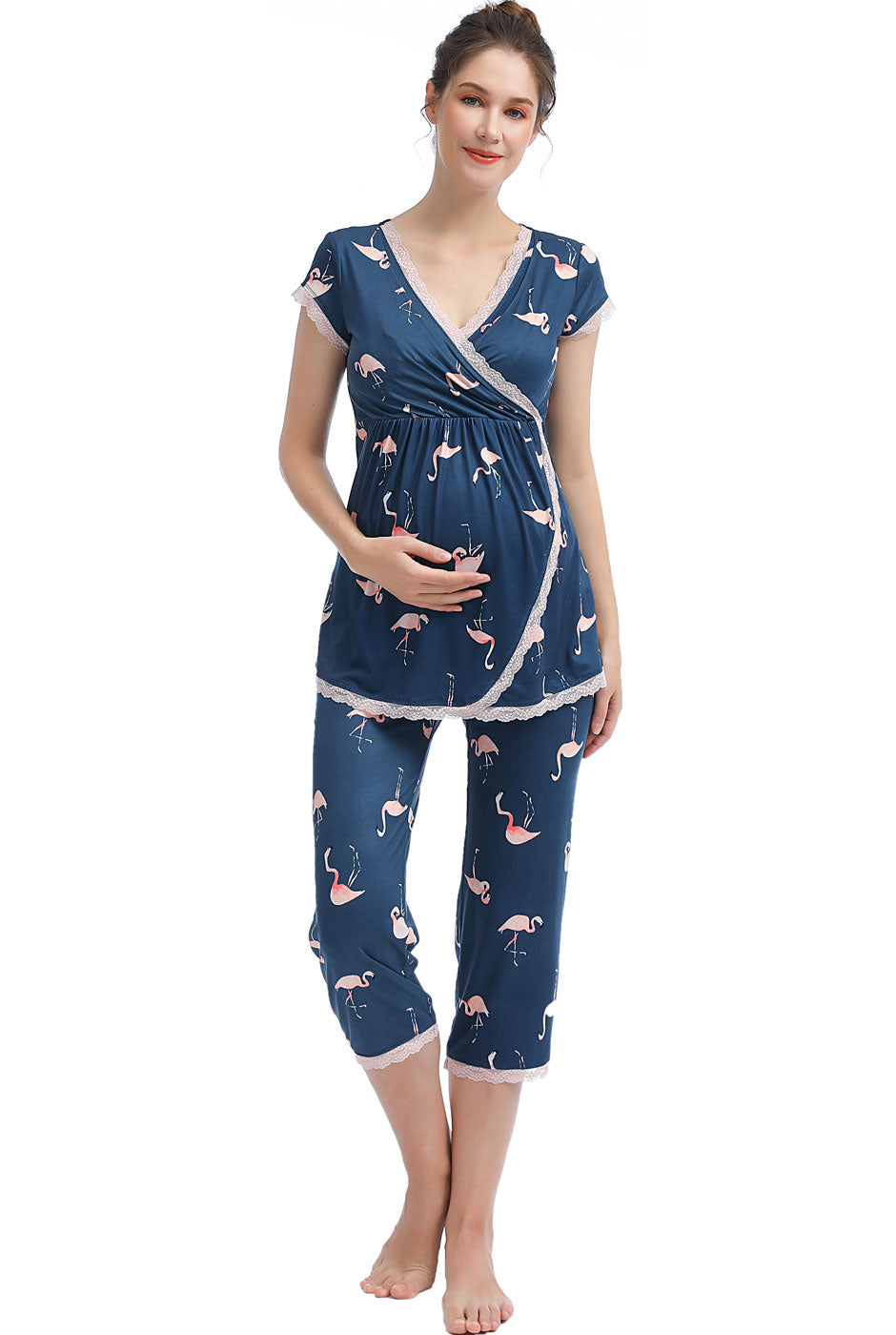 Kimi + Kai Maternity "Addison" Nursing PJ Set