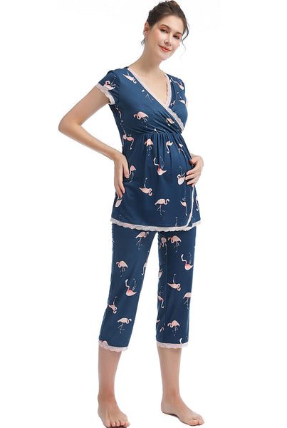 Kimi + Kai Maternity "Addison" Nursing PJ Set