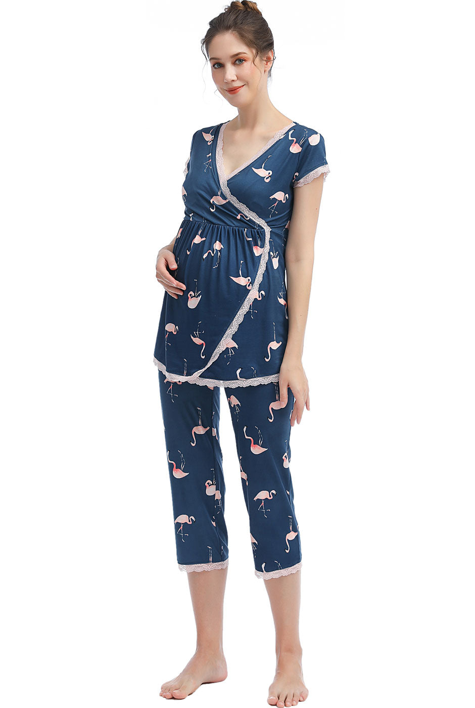 Kimi + Kai Maternity "Addison" Nursing PJ Set