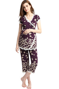 Kimi + Kai Maternity "Addison" Nursing PJ Set