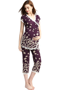 Kimi + Kai Maternity "Addison" Nursing PJ Set