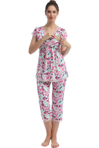 Kimi + Kai Maternity "Addison" Nursing PJ Set