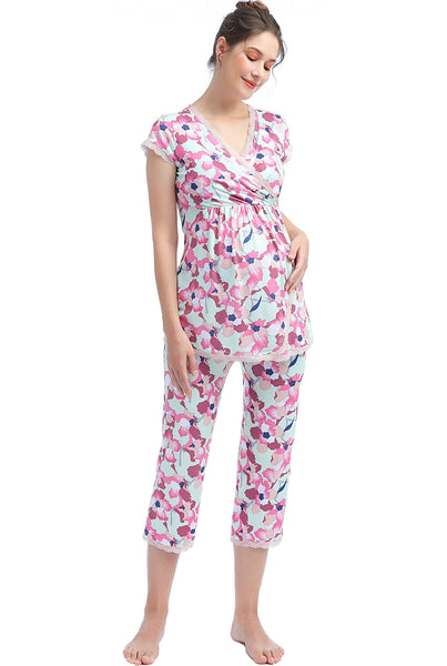 Kimi + Kai Maternity "Addison" Nursing PJ Set