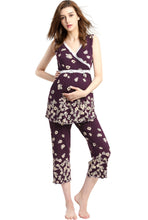 Load image into Gallery viewer, Kimi + Kai Maternity &quot;Loren&quot; Nursing PJ Set