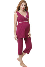 Load image into Gallery viewer, Kimi + Kai Maternity &quot;Penny&quot; Nursing PJ Set