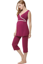 Load image into Gallery viewer, Kimi + Kai Maternity &quot;Penny&quot; Nursing PJ Set