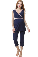 Load image into Gallery viewer, Kimi + Kai Maternity &quot;Penny&quot; Nursing PJ Set