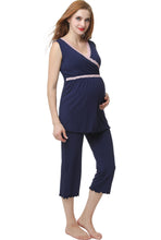 Load image into Gallery viewer, Kimi + Kai Maternity &quot;Penny&quot; Nursing PJ Set