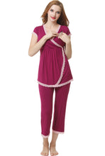 Load image into Gallery viewer, Kimi + Kai Maternity &quot;Cindy&quot; Nursing PJ Set