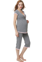 Load image into Gallery viewer, Kimi + Kai Maternity &quot;Cindy&quot; Nursing PJ Set