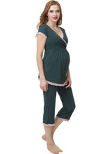 Load image into Gallery viewer, Kimi + Kai Maternity &quot;Cindy&quot; Nursing PJ Set