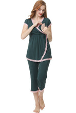 Load image into Gallery viewer, Kimi + Kai Maternity &quot;Cindy&quot; Nursing PJ Set