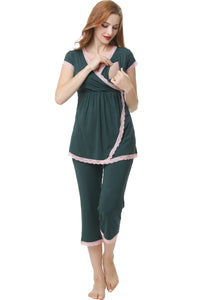 Kimi + Kai Maternity "Cindy" Nursing PJ Set
