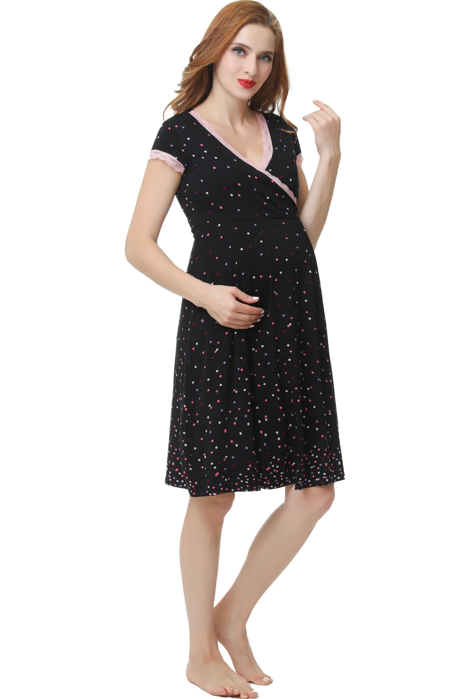 Women's Jenny Maternity & Nursing Nightgown Dress