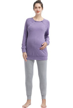 Load image into Gallery viewer, Kimi + Kai Maternity &quot;Zoie&quot; Nursing Lounge Sweatshirt &amp; Joggers