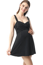 Load image into Gallery viewer, Kimi + Kai Maternity &quot;Julie&quot; Ruched Skirted One Piece Swim Bathing Suit