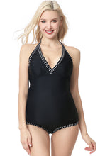 Load image into Gallery viewer, Kimi + Kai Maternity &quot;Macie&quot; UPF 50+ Maternity Halter One Piece Swimsuit