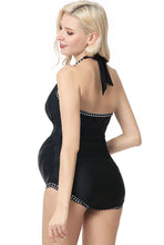 Load image into Gallery viewer, Kimi + Kai Maternity &quot;Macie&quot; UPF 50+ Maternity Halter One Piece Swimsuit