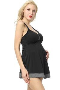 Kimi + Kai Maternity "Teresa" UPF 50+ One Piece Maternity Swim Dress