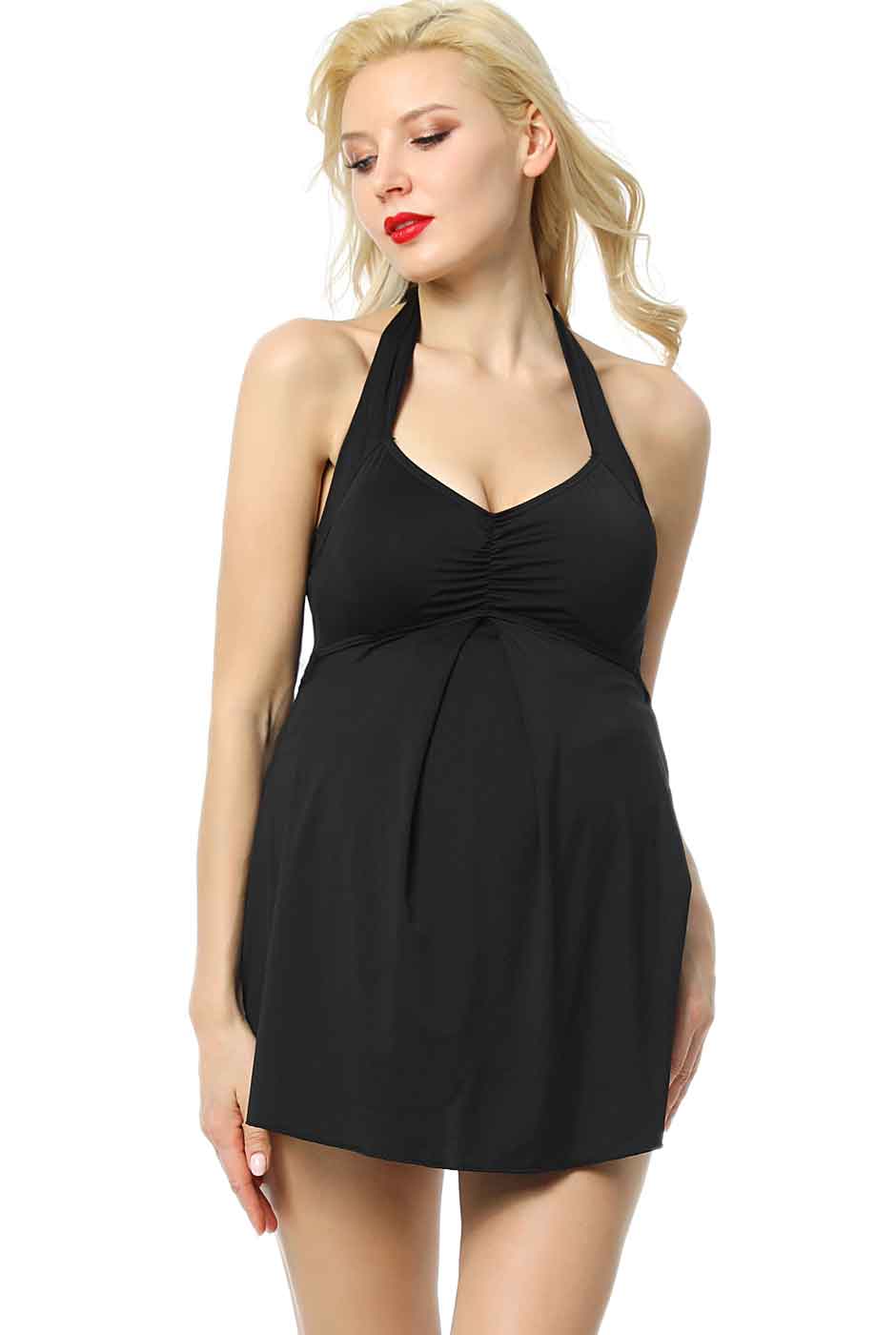 Kimi + Kai Maternity "Bella" UPF 50+ One Piece Maternity Swim Dress