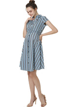 Load image into Gallery viewer, Kimi + Kai Maternity &quot;Simone&quot;Nursing Shirt Dress