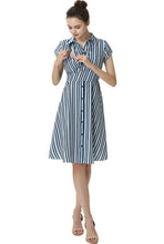 Load image into Gallery viewer, Kimi + Kai Maternity &quot;Simone&quot;Nursing Shirt Dress