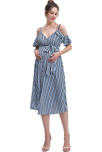 Kimi + Kai Maternity "Hayley"Nursing Button Front Dress