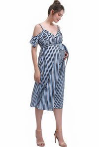 Kimi + Kai Maternity "Hayley"Nursing Button Front Dress