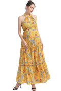 Kimi + Kai Maternity "Soleil" Floral Print Maxi Dress