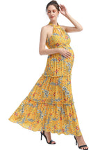 Kimi + Kai Maternity "Soleil" Floral Print Maxi Dress