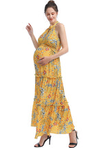 Kimi + Kai Maternity "Soleil" Floral Print Maxi Dress