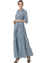 Load image into Gallery viewer, Kimi + Kai Maternity &quot;Ruby&quot; Nursing Maxi Shirt Dress