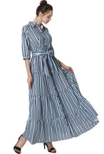 Load image into Gallery viewer, Kimi + Kai Maternity &quot;Ruby&quot; Nursing Maxi Shirt Dress