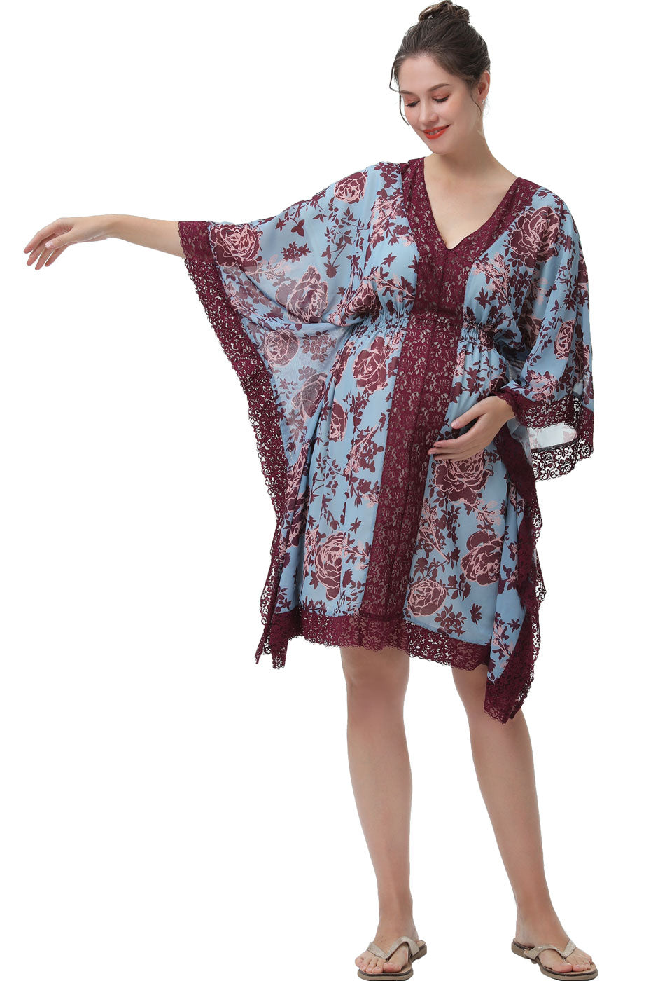 Kimi + Kai Maternity "Ariana" Boho Dress