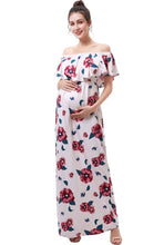 Load image into Gallery viewer, Kimi + Kai Maternity &quot;Lydia&quot; Nursing Floral Print Maxi Dress