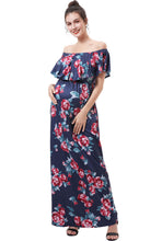 Load image into Gallery viewer, Kimi + Kai Maternity &quot;Brielle&quot; Nursing Floral Print Maxi Dress